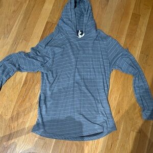 Marine Layer Gray Striped Hoodie